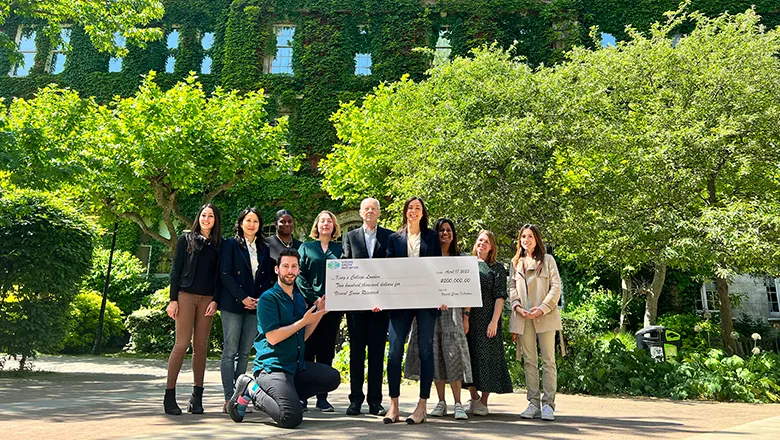 Pictured from left to right: Viviana Santoro, Diana Wei, Amara Anderson, Kostis Christoforou, Stefania Maniataki, Peter Goadsby, Francesca Puledda, Nazia Karsan, Fiona Greenwood, & Maria Villar Martinez